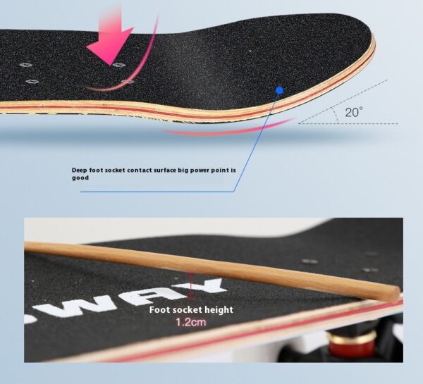 Adult  Four Wheel Skateboarding Double Swing Board - Image 5