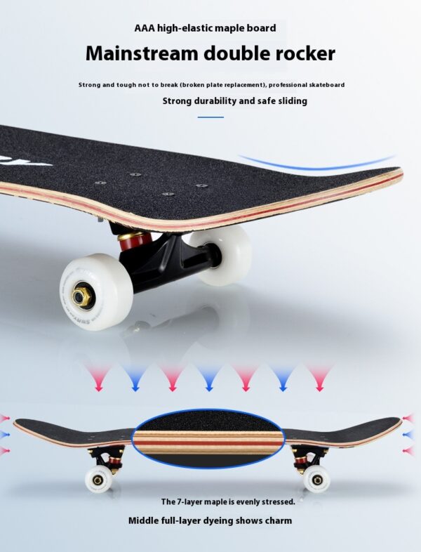 Adult  Four Wheel Skateboarding Double Swing Board - Image 6