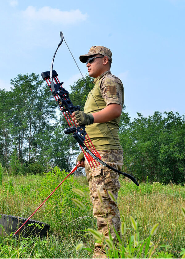 Outdoor shooting split alloy straight drawn bow - Image 3