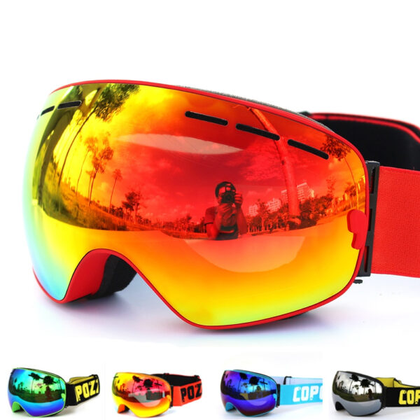 Unisex Anti-Fog Ski Goggles