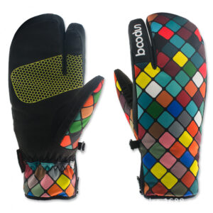 Women's Cute Colorful Snowboard Warm Gloves