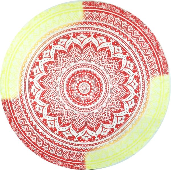 Chiffon Round Yoga Mat Blanket in Boho Style - Image 4