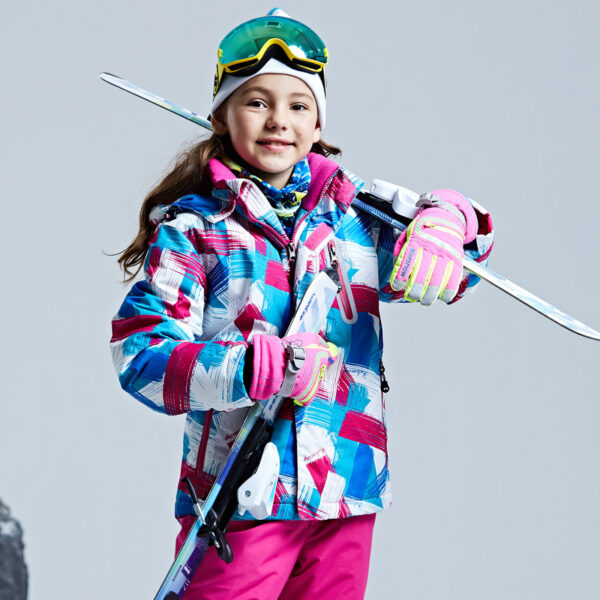 Kid's outdoor thickened waterproof ski jacket - Image 2