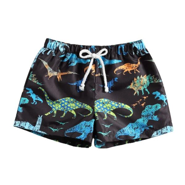 Cartoon Animal Printed  Boy's Swimming Trunks - Image 3