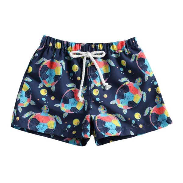 Cartoon Animal Printed  Boy's Swimming Trunks - Image 2