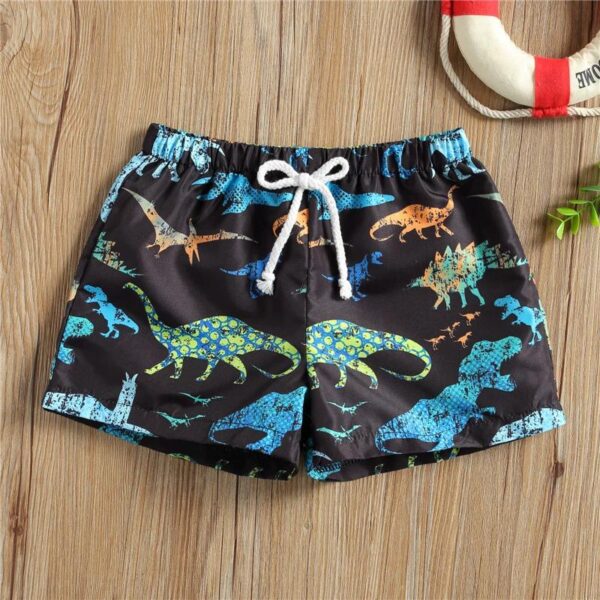 Cartoon Animal Printed  Boy's Swimming Trunks - Image 7