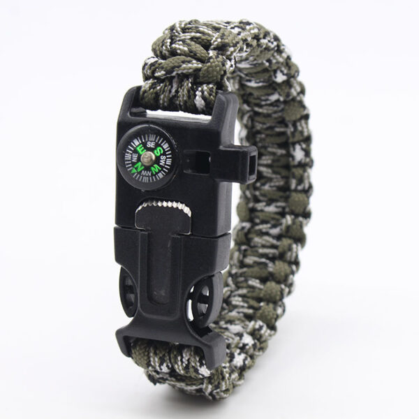 Outdoor survival wristband, umbrella rope wristband, special forces soldier multifunctional woven lifebuoy rope, outdoor survival equipment - Image 2