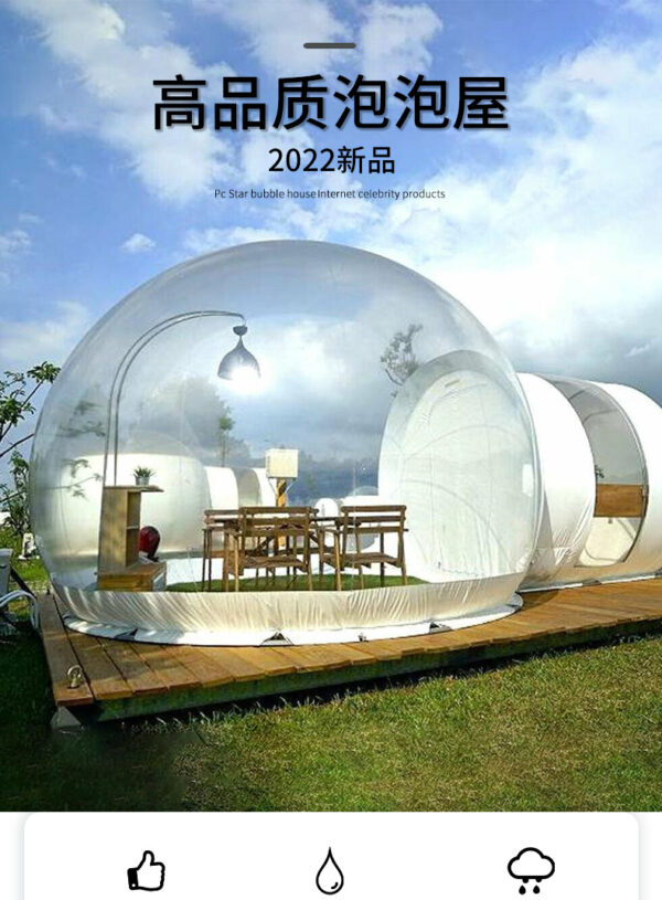 Inflatable Bubble House Transparent Model Tent - Image 2