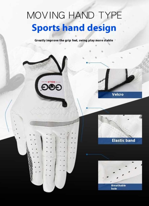 Men's Left & Right Hand Leather Golf Glove - Image 8