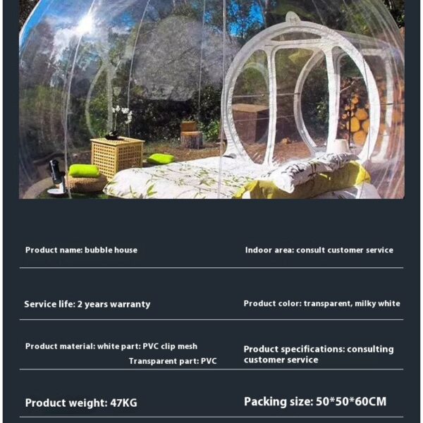 Inflatable Bubble House Transparent Model Tent - Image 3