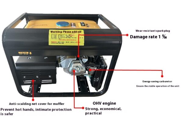 Outdoors Gasoline version 220V small generator - Image 2