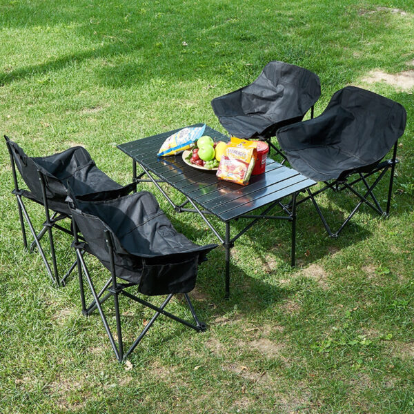 Outdoor folding chair, camping picnic moon chair