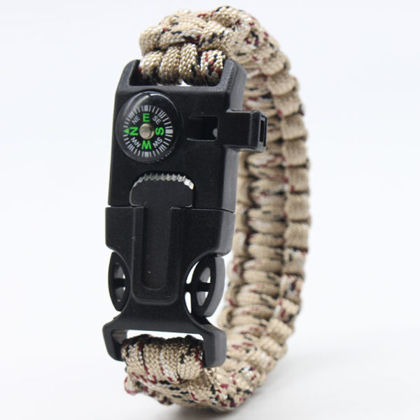 Outdoor survival wristband, umbrella rope wristband, special forces soldier multifunctional woven lifebuoy rope, outdoor survival equipment