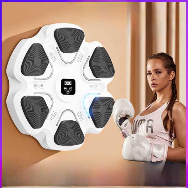 Intelligent music boxing machine wall target