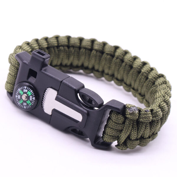 Outdoor survival wristband, umbrella rope wristband, special forces soldier multifunctional woven lifebuoy rope, outdoor survival equipment - Image 3