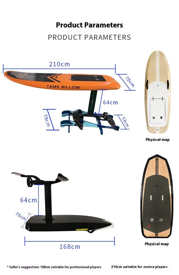 High power electric hydrofoil suspended surfboard - Image 7