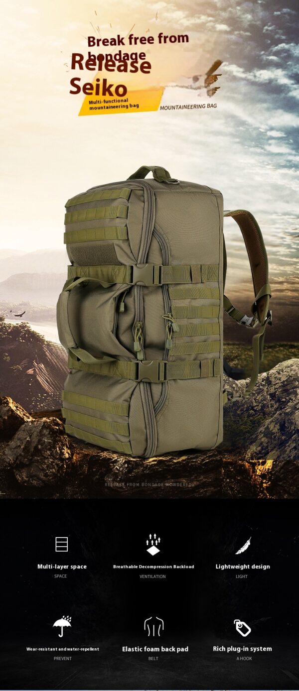 Multi functional large capacity hiking bag - Image 6