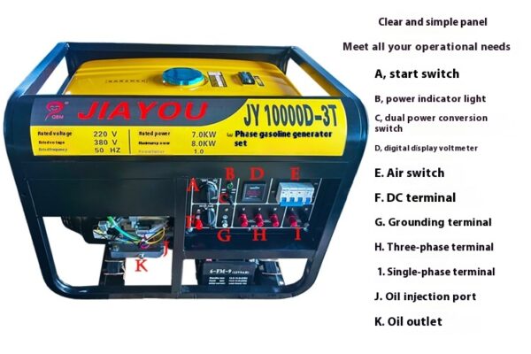 Outdoors Gasoline version 220V small generator - Image 4