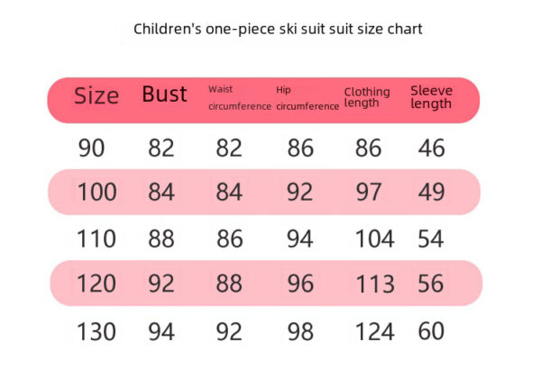 Children's one-piece warm and breathable ski suit - Image 6