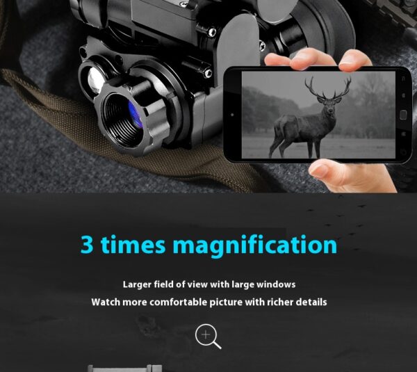 Head mounted digital night vision device NVG10 infrared Bluetooth 3x magnifying night vision device telescope - Image 7