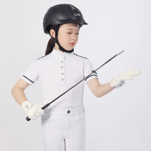 Children's Equestrian Clothing Set Armor Riding Short Sleeve Children's Equestrian Clothing Women's Equestrian Clothing - Image 3