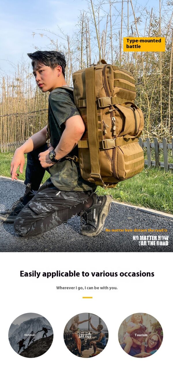 Multi functional large capacity hiking bag - Image 10