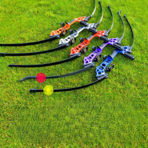 Outdoor shooting split alloy straight drawn bow