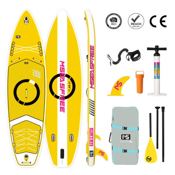 Inflatable paddle board for stand-up competition